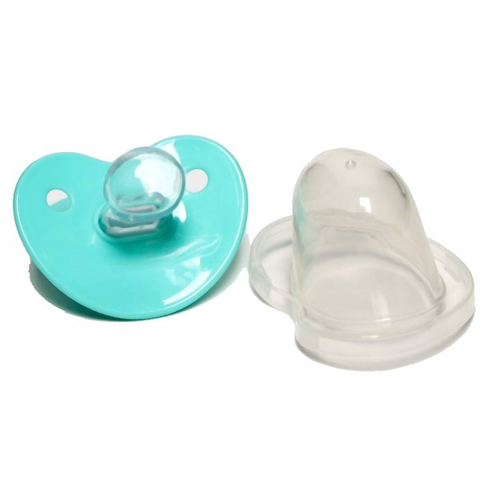 

Соска-пустышка ортодонтическая, силикон, от 0 мес., с колпачком, цвет бирюзовый