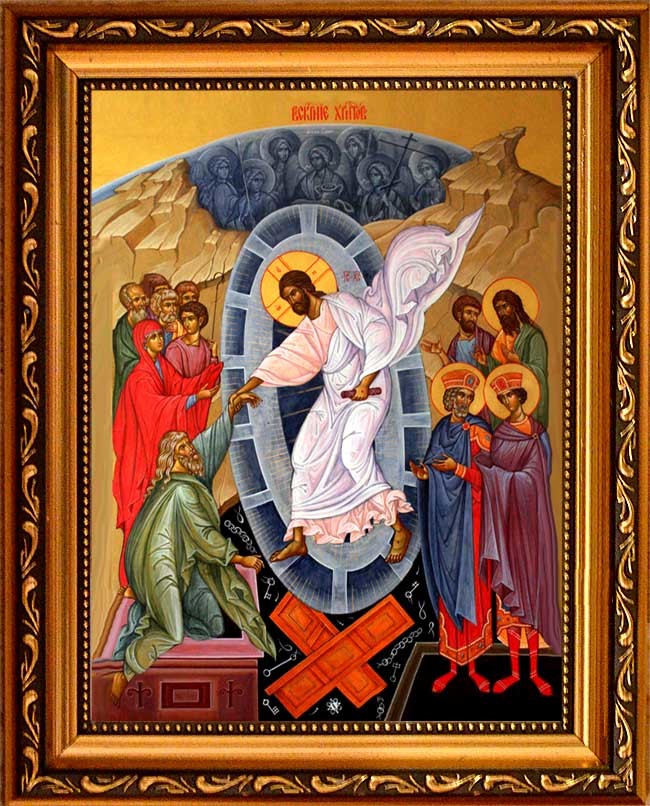 

Воскресение Христово. Иона на холсте.