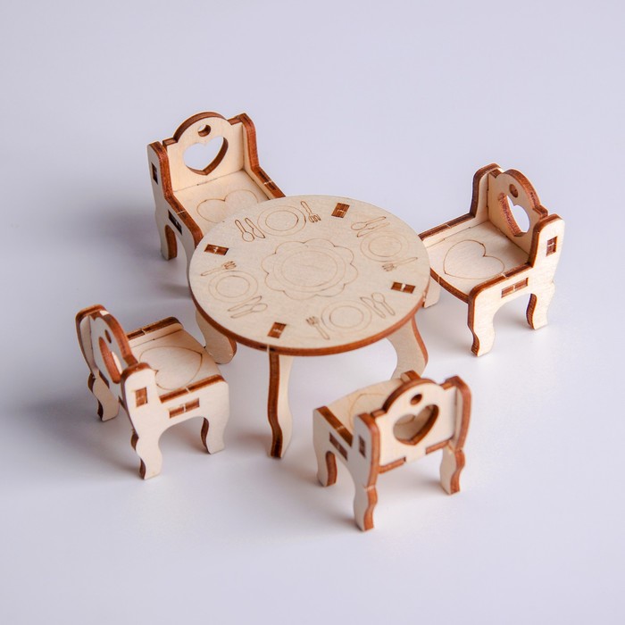 Деревянная мебель для кукол Кухонный уголок деревянная мебель для кукол кухонный уголок