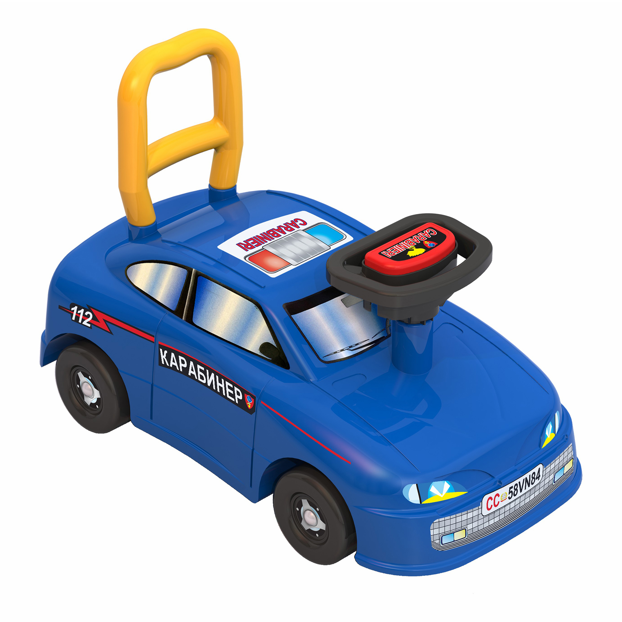 

Машинка-каталка Нордпласт Carabinieri, Синий