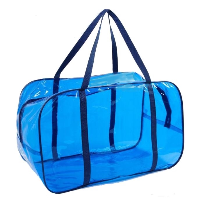 Сумка в роддом 30х50х25, цветной ПВХ, цвет синий сумка для роддома 30х50х25 пвх