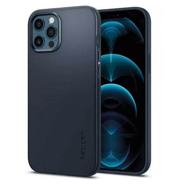 

Чехол Spigen Thin Fit для iPhone 12 Pro Max ACS02293 (Metal Slate), ACS02293