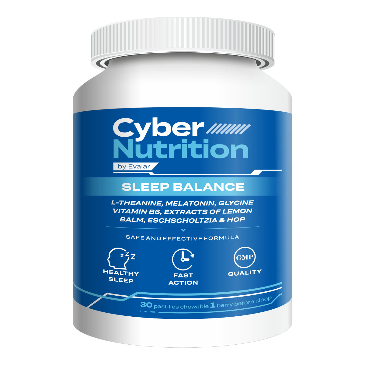 Жевательные пастилки Эвалар Cyber Nutrition Sleep Balance 30 шт.