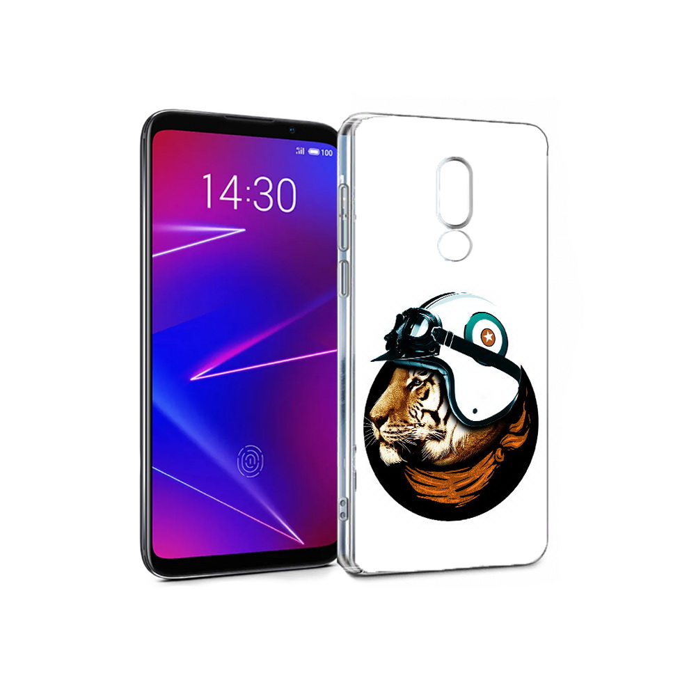 

Чехол MyPads Tocco для Meizu 16 Тигр в шлеме (PT136611.84.171), Прозрачный, Tocco