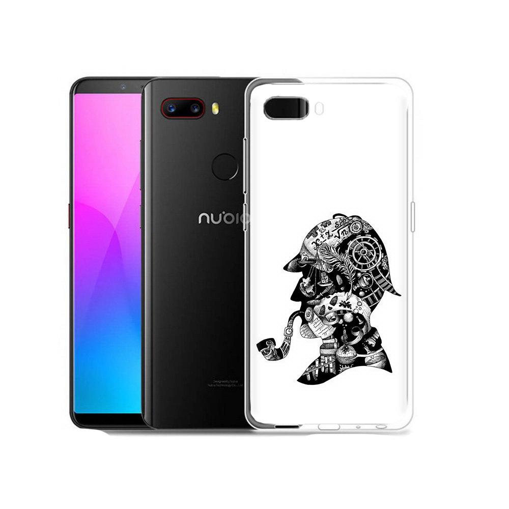 

Чехол MyPads Tocco для ZTE Nubia Z18 мужчина с трубкой абстракция (PT115657.463.488), Прозрачный, Tocco