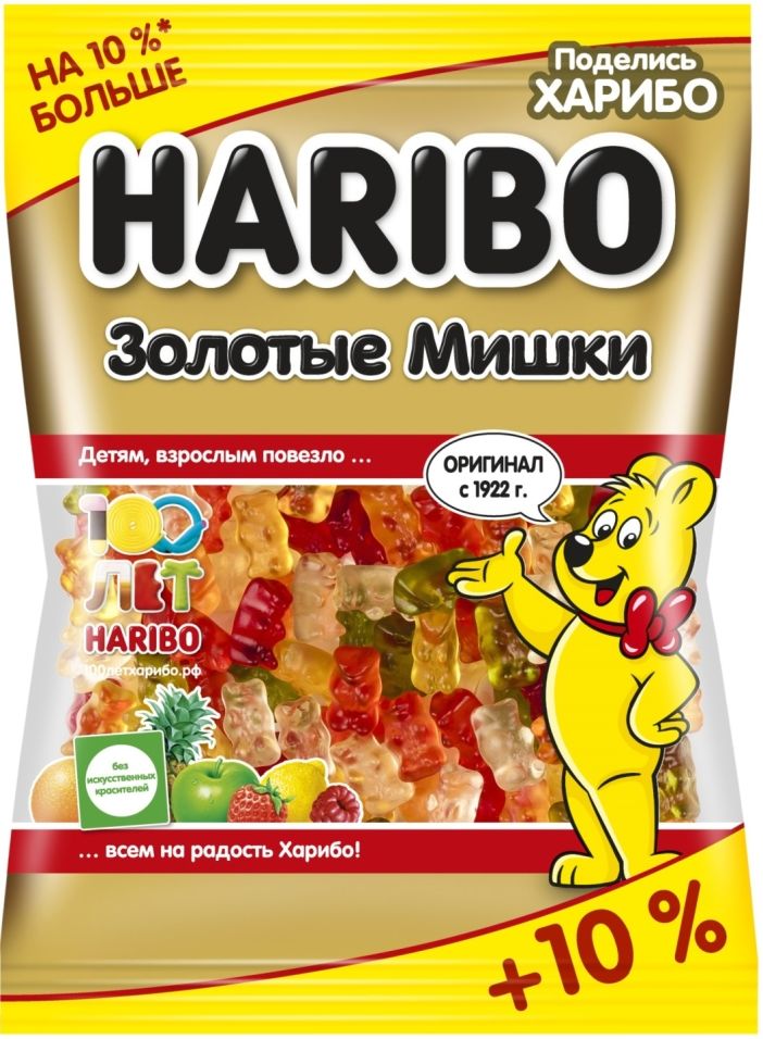 

Мармелад Haribo жевательный Золотые мишки 155г