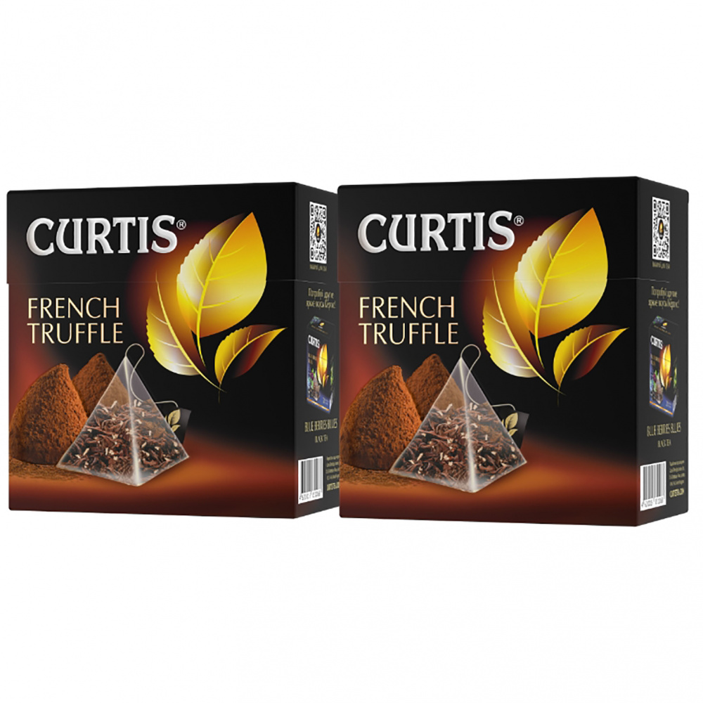 

Чай черный Curtis French Truffle, с добавками, 20 пирамидок, 2 упаковки