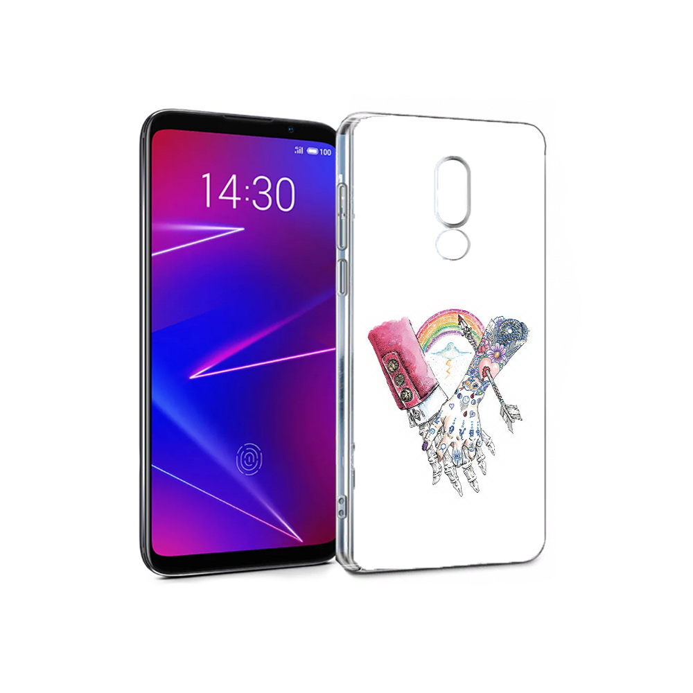 

Чехол MyPads Tocco для Meizu 16 абстракция руки в татуировках (PT136611.84.212), Прозрачный, Tocco