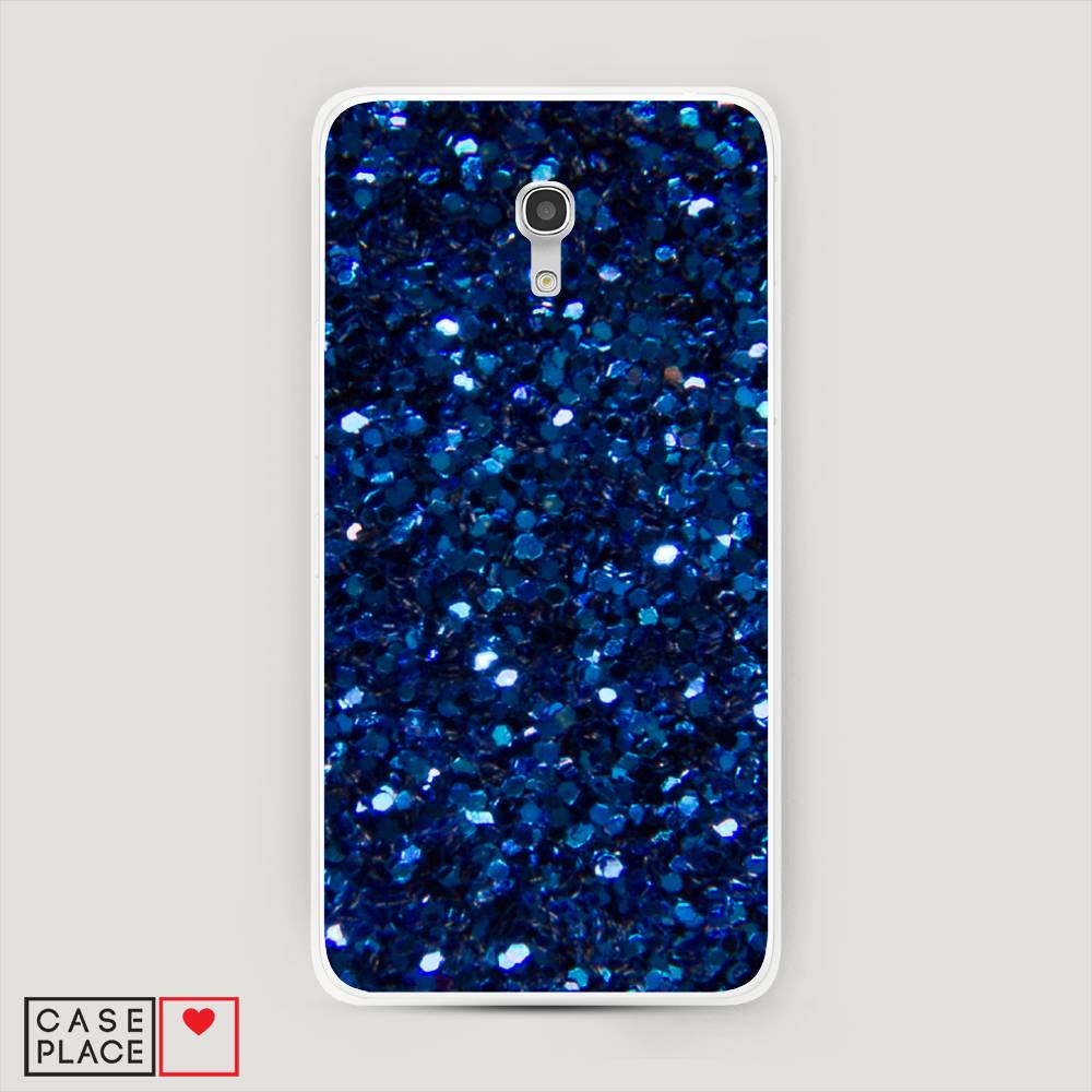 

Силиконовый чехол "Синие блестки рисунок" на Alcatel Pixi 4 (5) 5045D