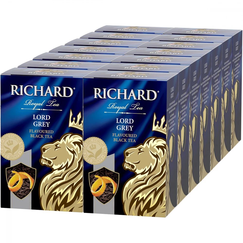 

Чай черный Richard Lord Grey, с бергамотом, 90 г, 14 упаковок