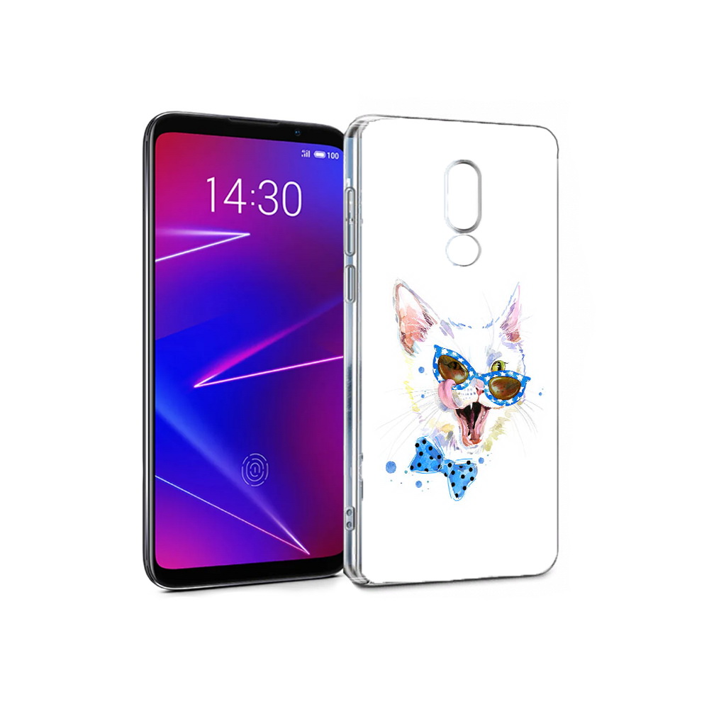 

Чехол MyPads Tocco для Meizu 16 белый кот (PT136611.84.229), Прозрачный, Tocco