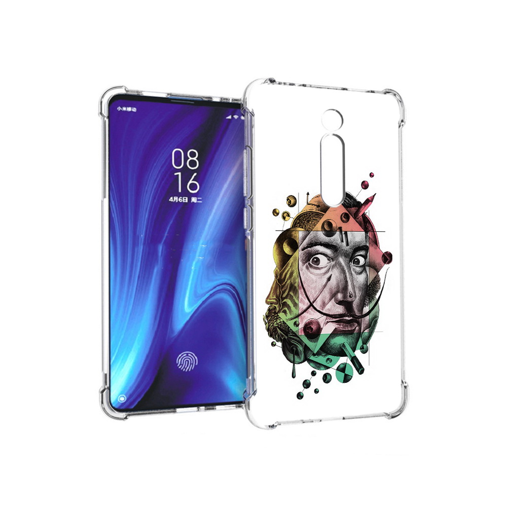 Чехол MyPads Tocco для Xiaomi Redmi K20 разноцветное лицо абстракция (PT130504.291.570)