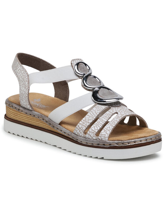 

Сандалии 679L4-80 Rieker белый 41 EU, 679L4-80