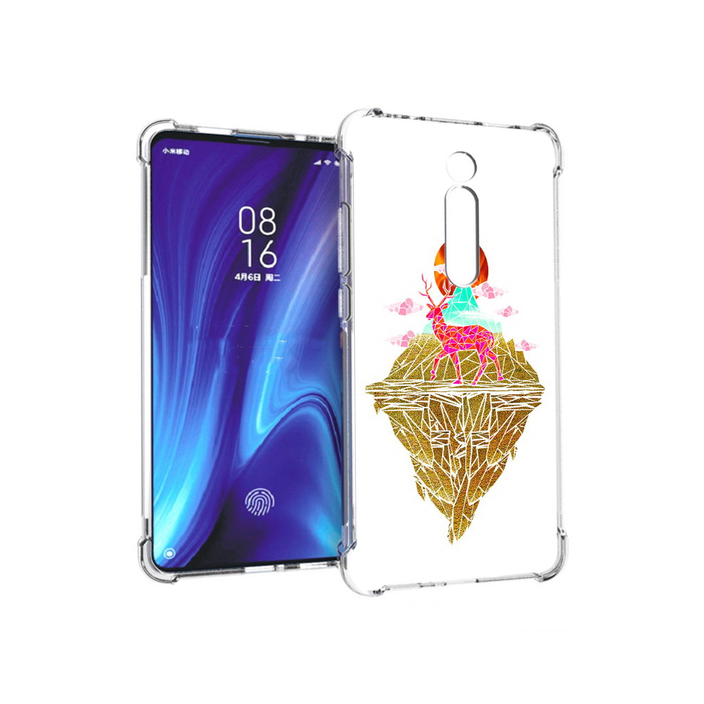 

Чехол MyPads Tocco для Xiaomi Redmi K20 розовый олень абстракция (PT130504.291.586), Прозрачный, Tocco