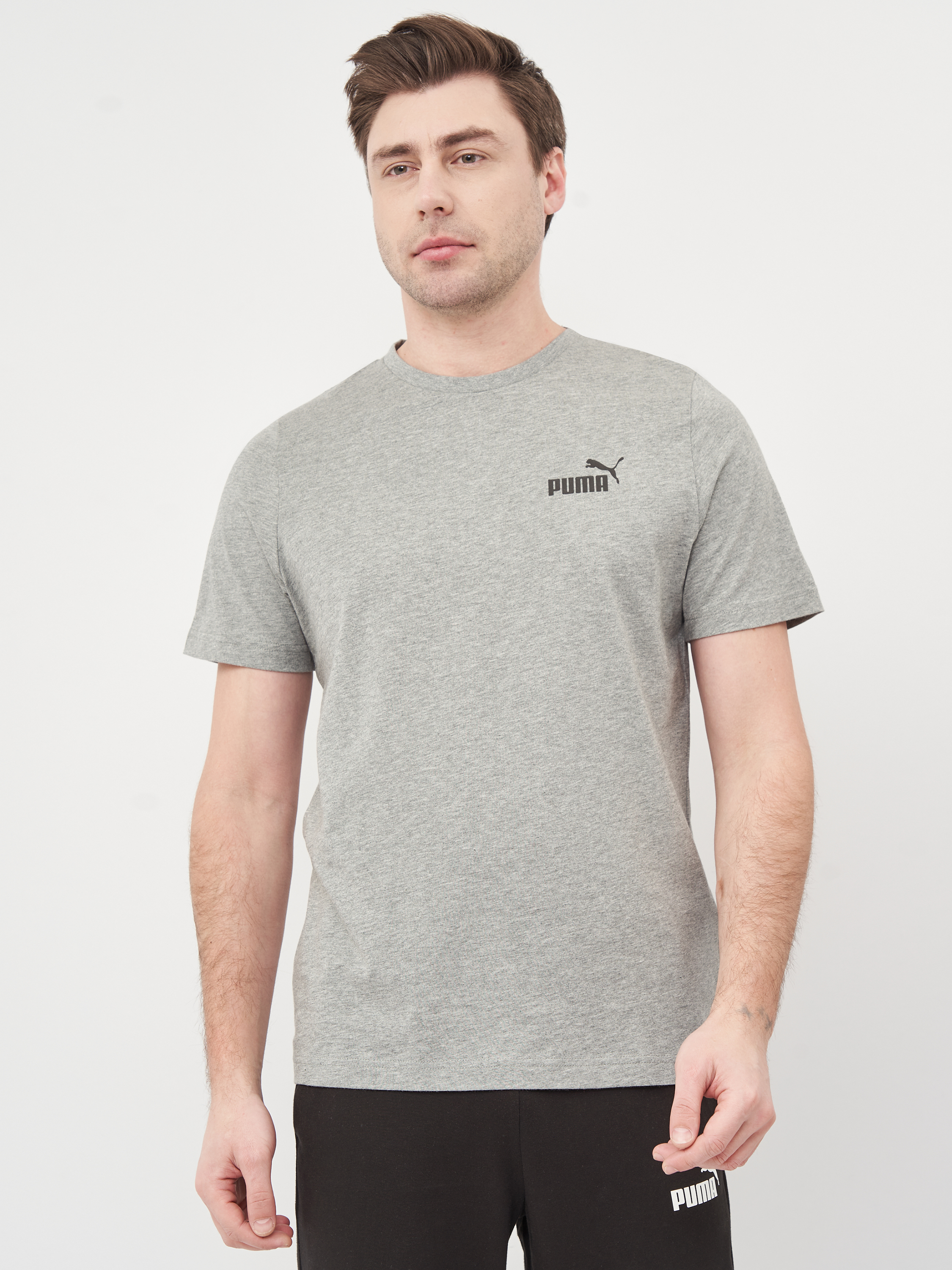 Футболка мужская PUMA Ess Small Logo Tee серая M