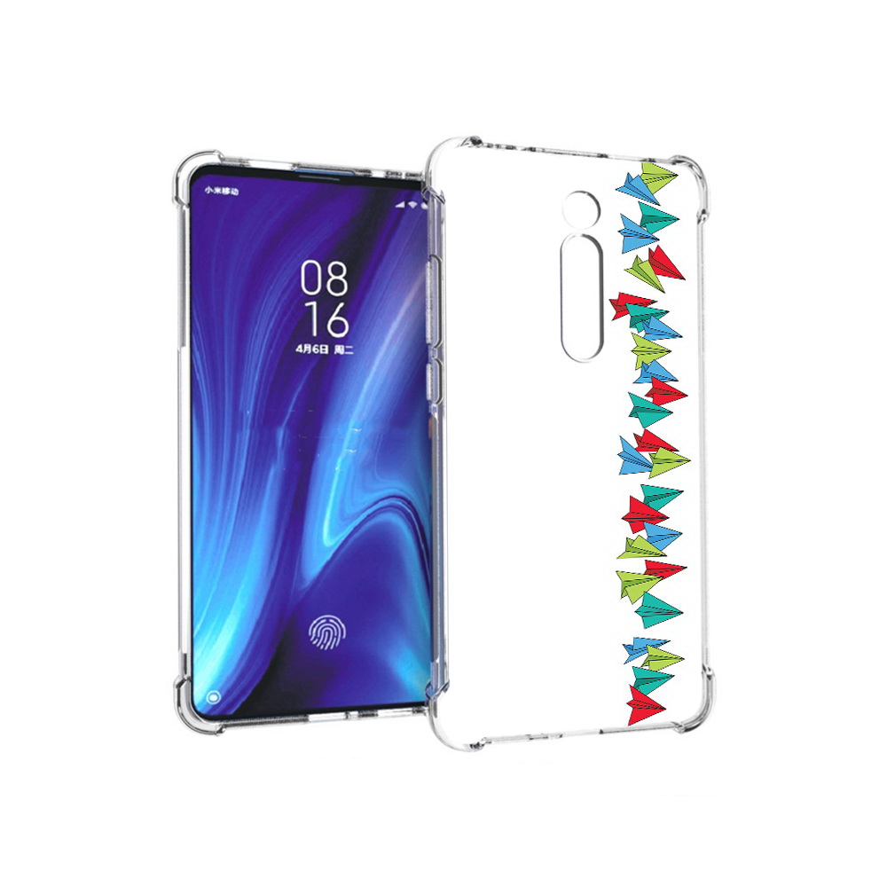 

Чехол MyPads Tocco для Xiaomi Redmi K20 самолетики из листочков (PT130504.291.593), Прозрачный, Tocco