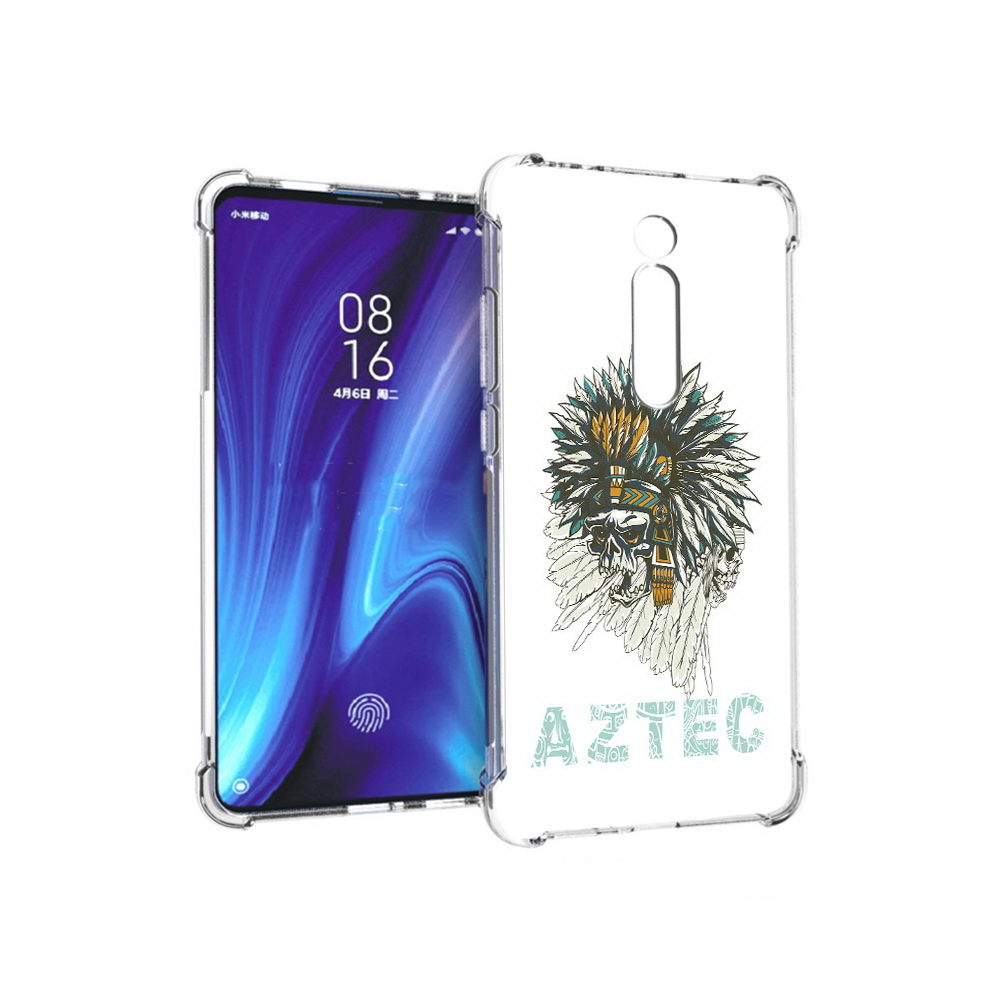 

Чехол MyPads Tocco для Xiaomi Redmi K20 скелет индеец (PT130504.291.602), Прозрачный, Tocco
