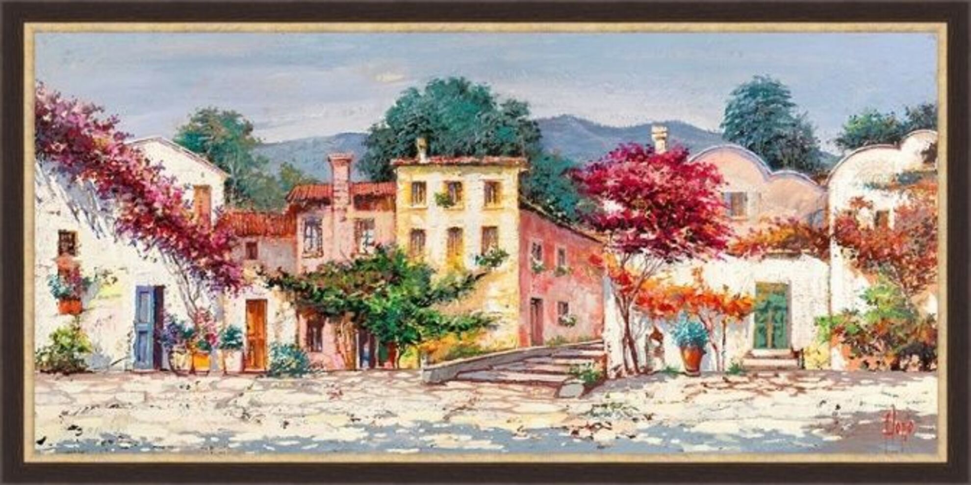 

Картина Лэнд Арт Luigi Florio - Paese mediterraneo 50 х 100 см, Paese mediterraneo