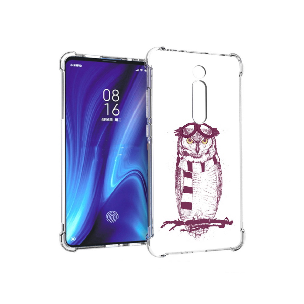 

Чехол MyPads Tocco для Xiaomi Redmi K20 сова-летчик (PT130504.291.612), Прозрачный, Tocco