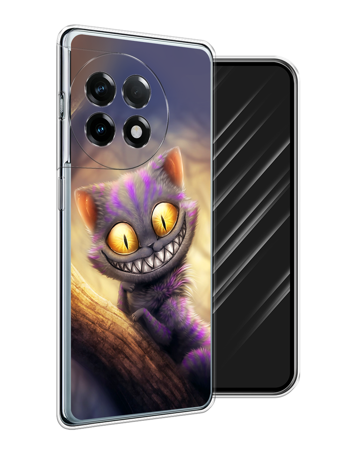 

Чехол Awog на OnePlus 11R "Cheshire Cat", Фиолетовый;желтый, 154150-1