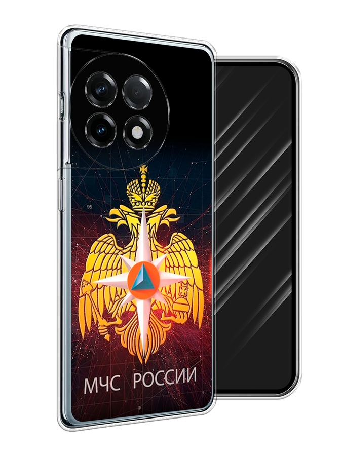 

Чехол Awog на OnePlus 11R "МЧС России", Черный;желтый;красный, 154150-1