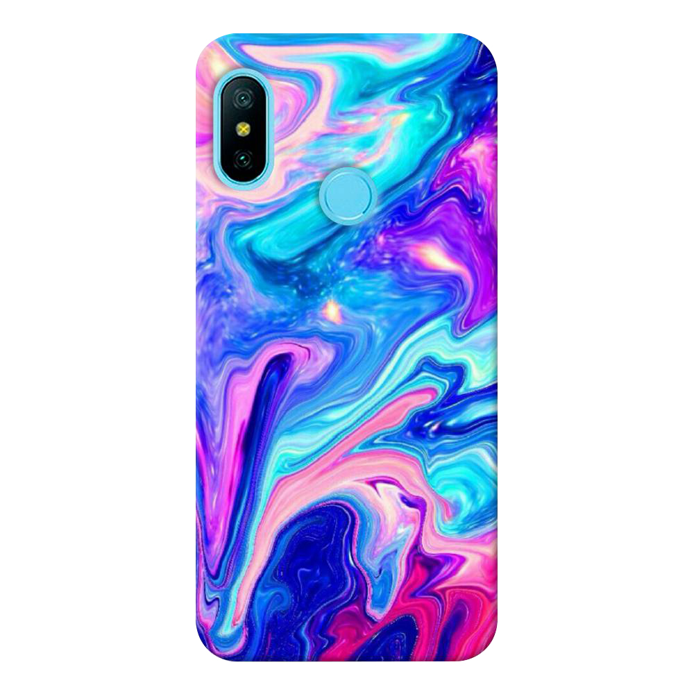 

Чехол пластиковый "Потеки краски" на Xiaomi Redmi 6 Plus, Разноцветный