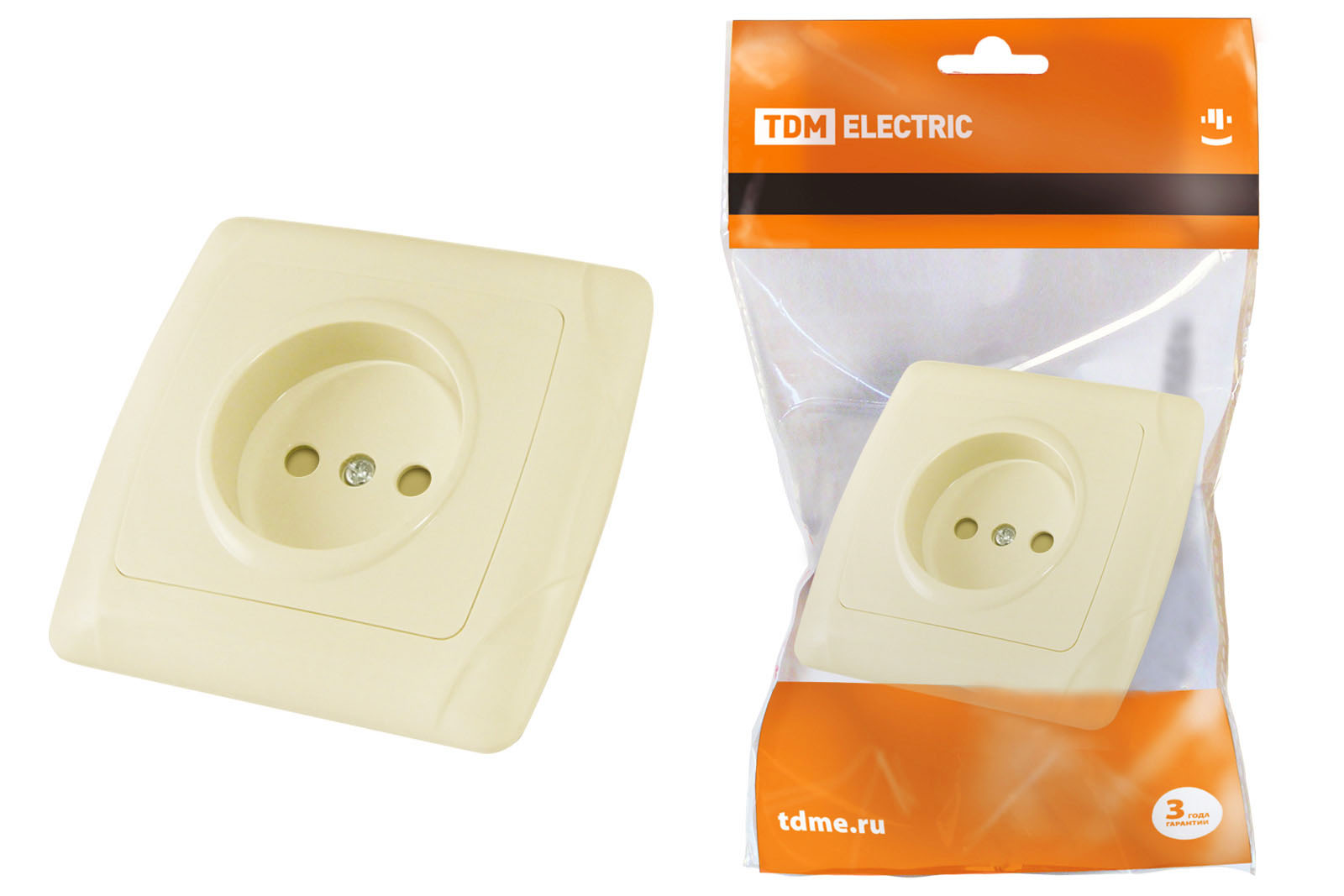 фото Розетка tdm electric 2п sq1805-0039