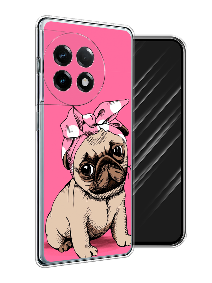 

Чехол Awog на OnePlus 11R "Dog Pin-Up", Розовый;бежевый, 154150-1