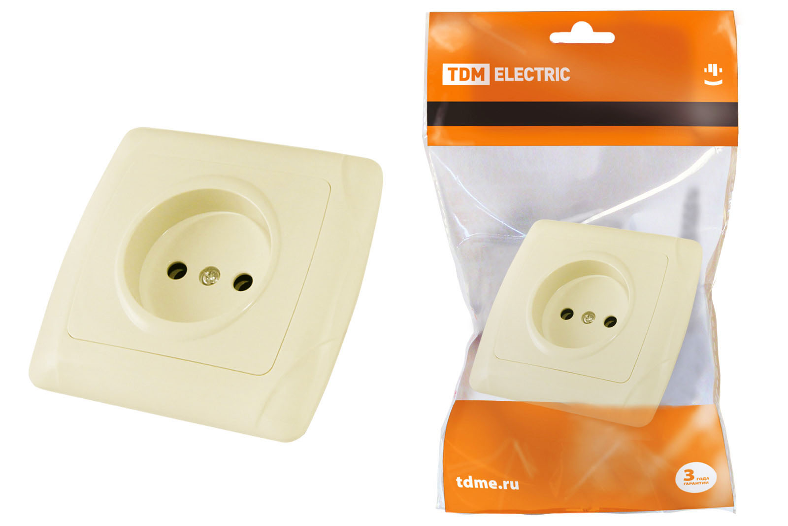 фото Розетка tdm electric 2п sq1805-0044