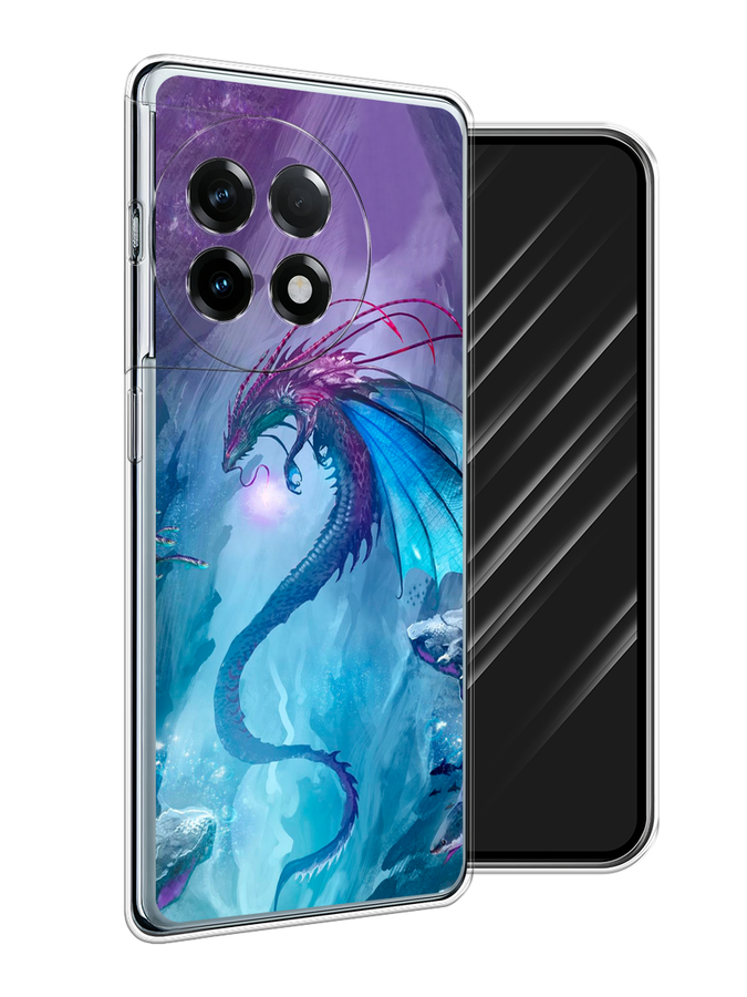 

Чехол Awog на OnePlus 11R "Водный дракон", Голубой;фиолетовый;синий, 154150-1