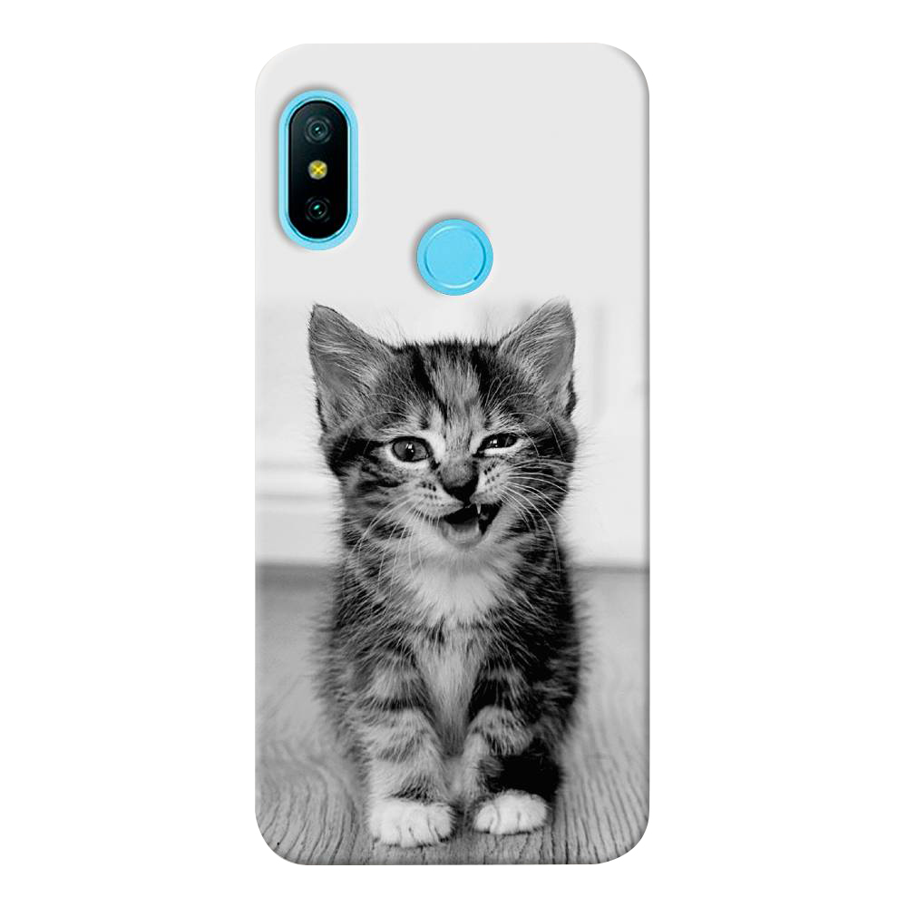 

Чехол пластиковый "Подмигивающий котенок" на Xiaomi Redmi 6 Plus, Разноцветный