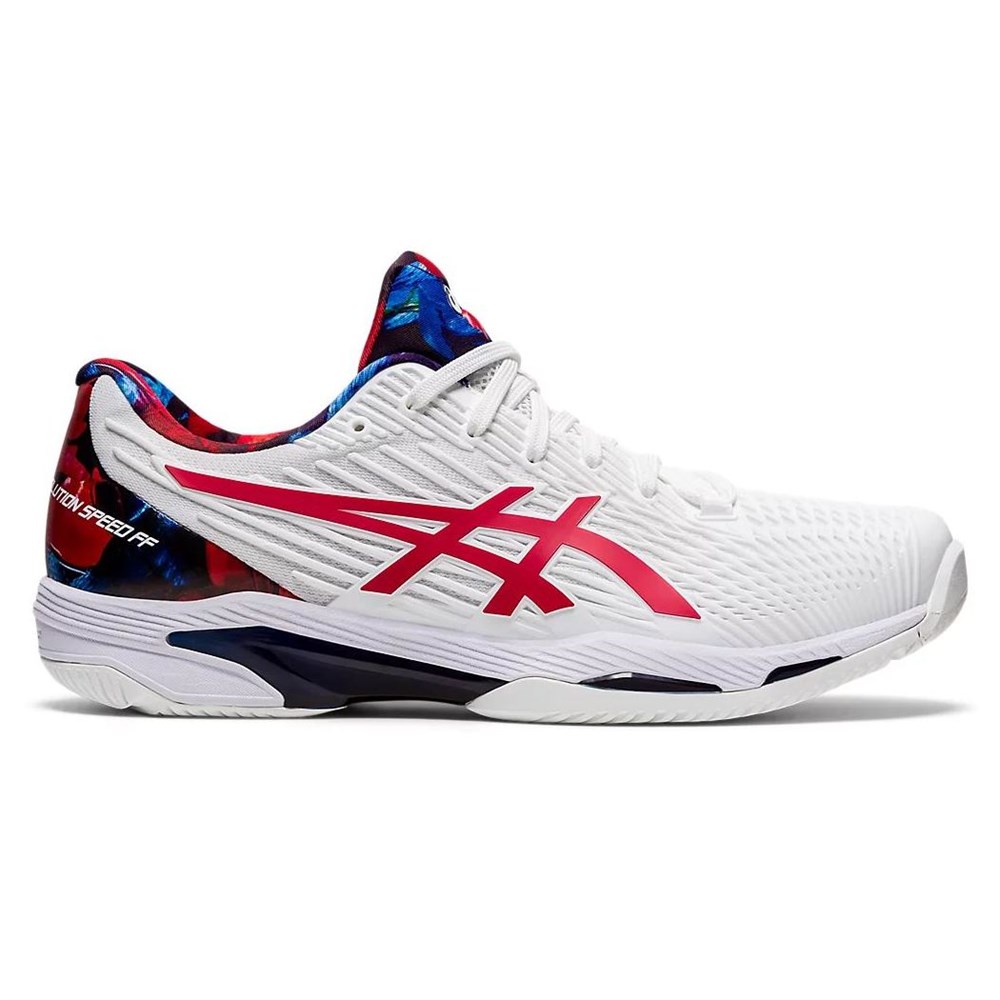 фото Кроссовки мужские asics solution speed 1041a286 белые 7.5 us