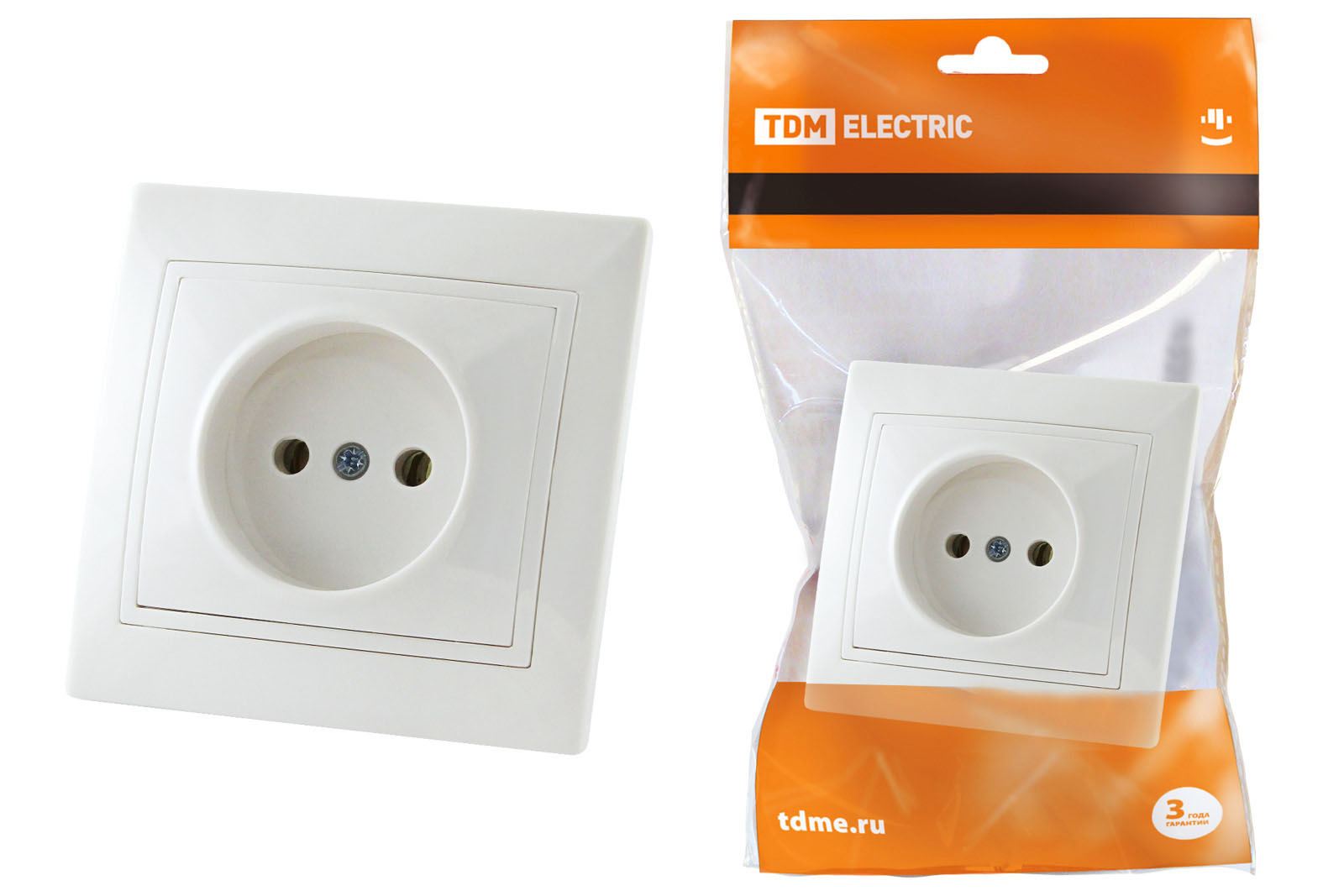

Розетка TDM ELECTRIC 2П SQ1814-0011, Белый, Таймыр-1