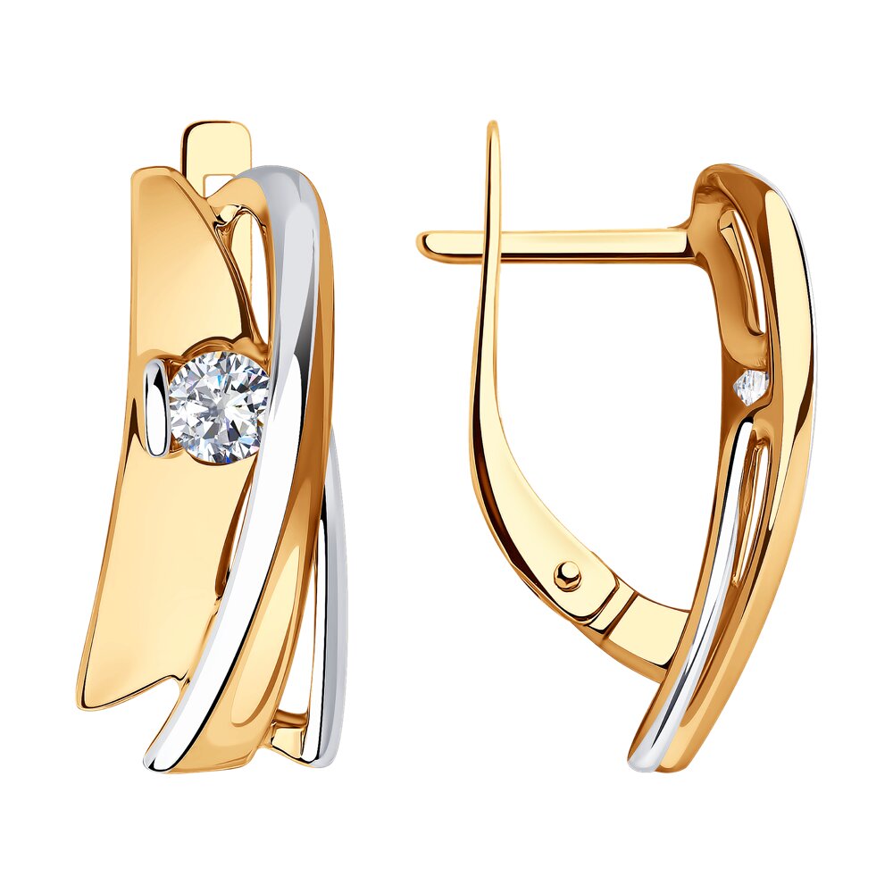 

Серьги из золота SOKOLOV 028916, фианит, 028916