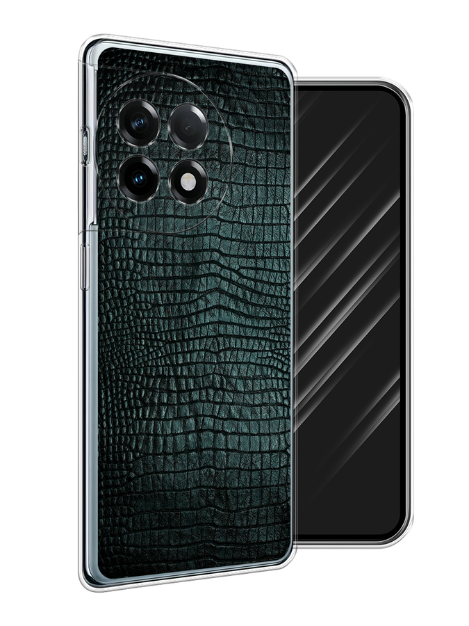 

Чехол Awog на OnePlus 11R "Черная змея", Черный;серый;голубой, 154150-1