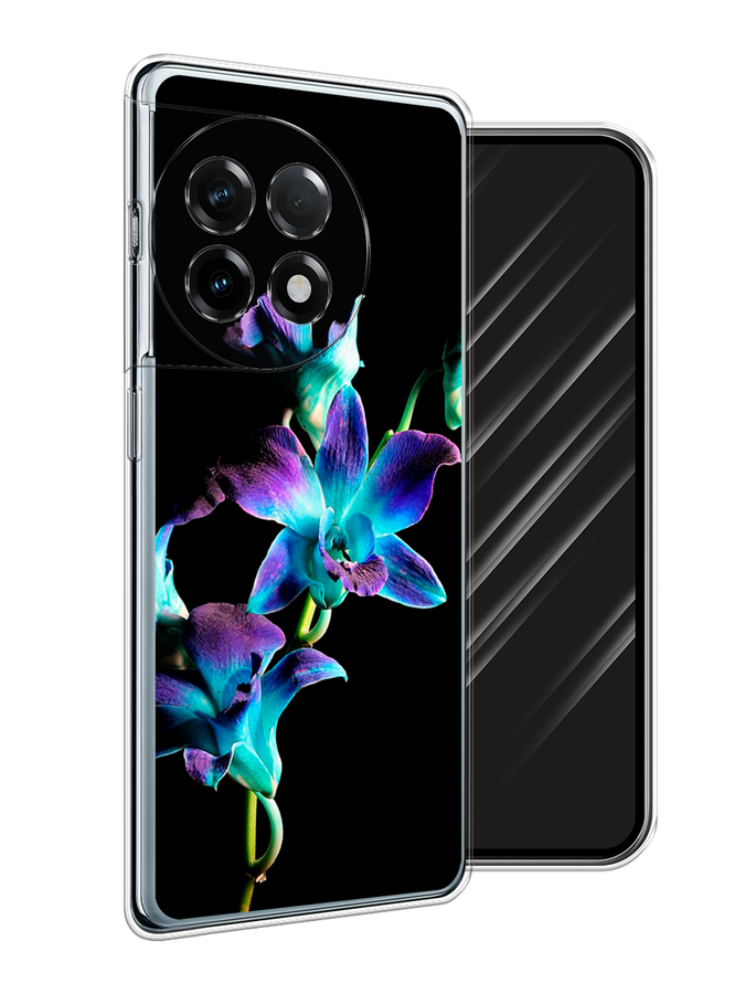 

Чехол Awog на OnePlus 11R "Синий цветок на черном", Черный;голубой;синий, 154150-1