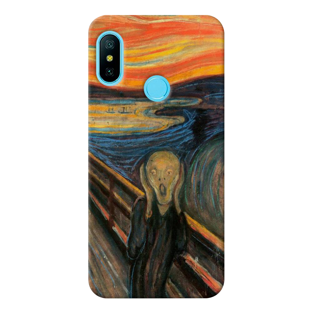 

Чехол пластиковый "Крик" на Xiaomi Redmi 6 Plus, Разноцветный