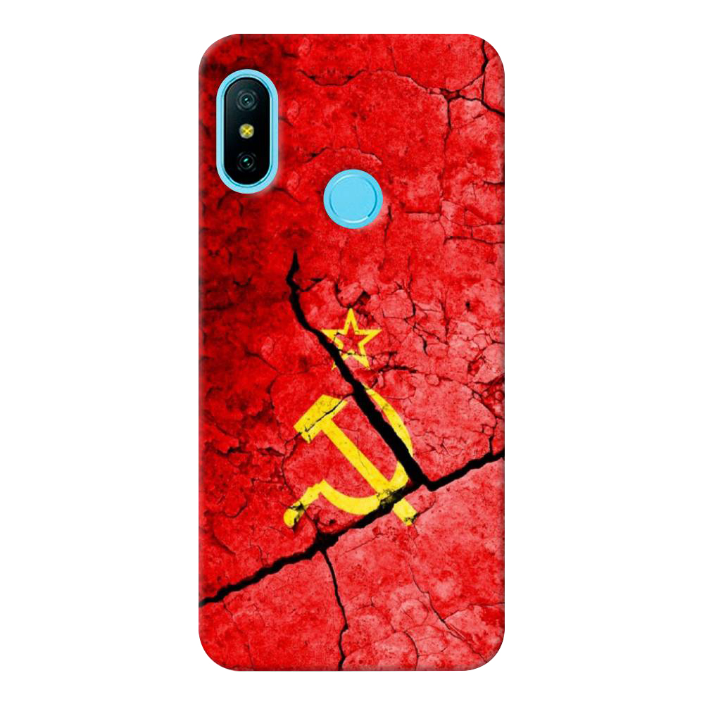 

Чехол пластиковый "СССР" на Xiaomi Redmi 6 Plus, Разноцветный