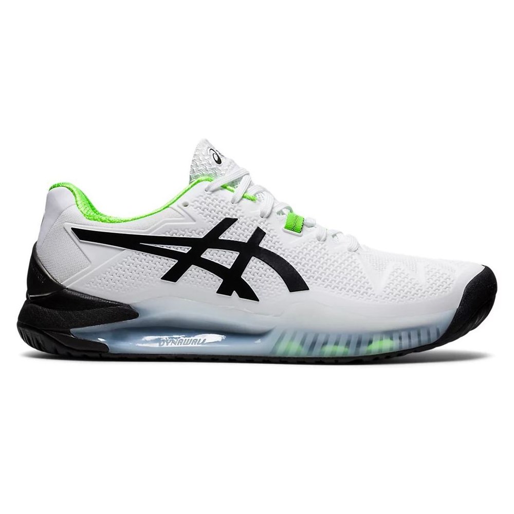 фото Кроссовки мужские asics resolution 1041a079 белые 9.5 us