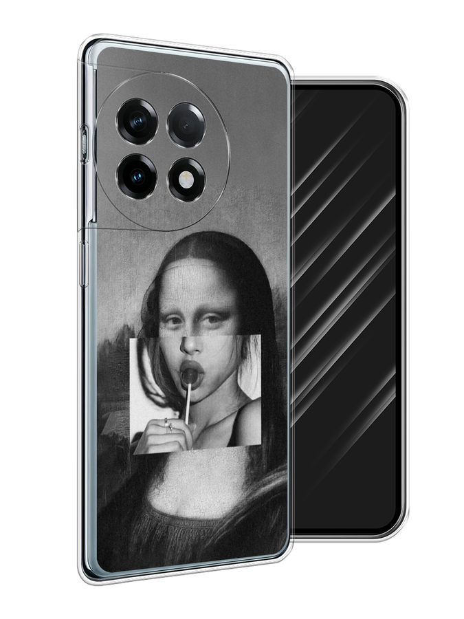 

Чехол Awog на OnePlus 11R "Mona Lisa sucking lollipop", Серый, 154150-1