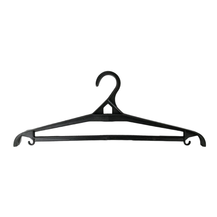 фото Вешалка-плечики для верхней одежды, размер 56-68, цвет чёрный nobrand