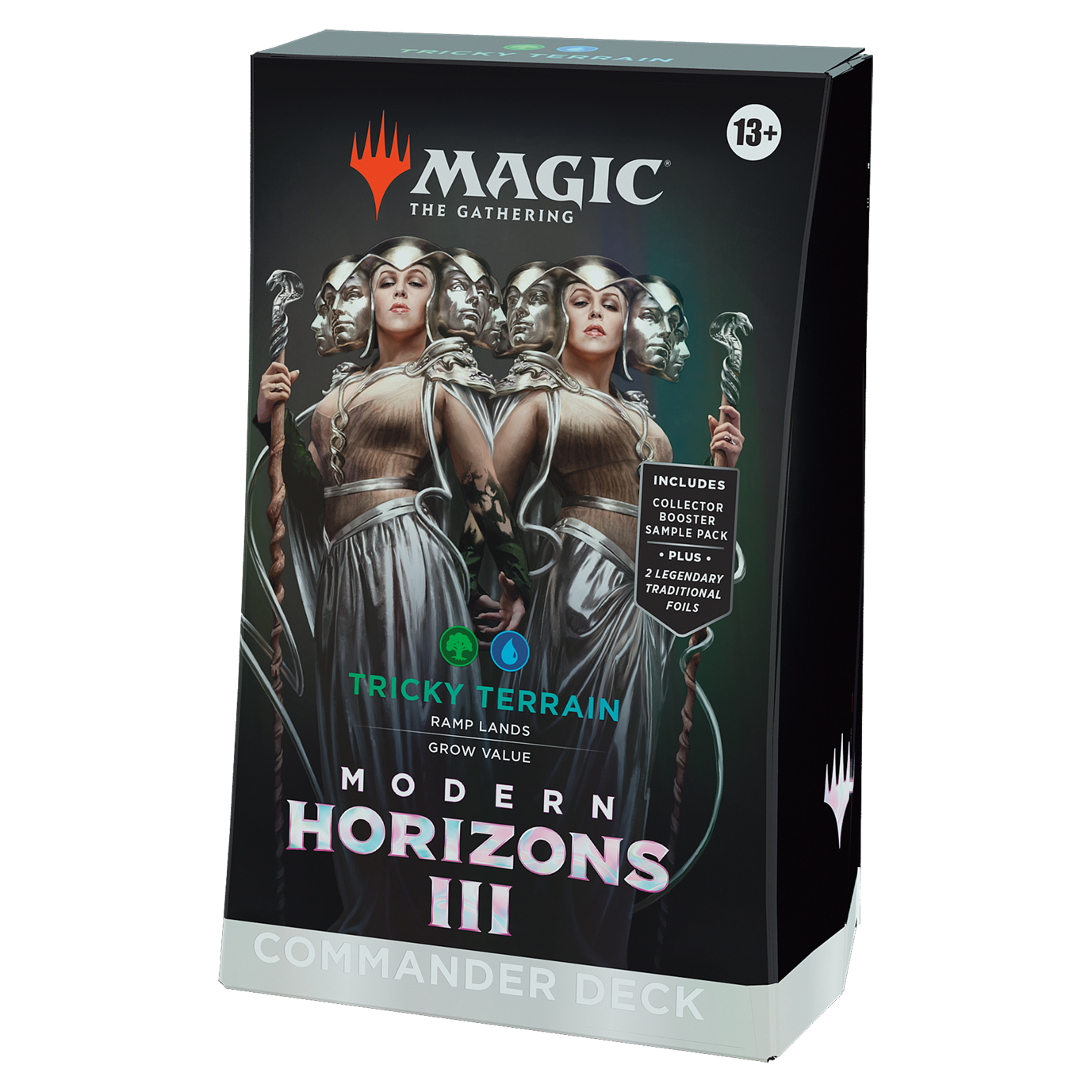 

Настольная игра Magic The Gathering: Commander Deck Tricky Terrain MTG Modern Horizons 3, MTG