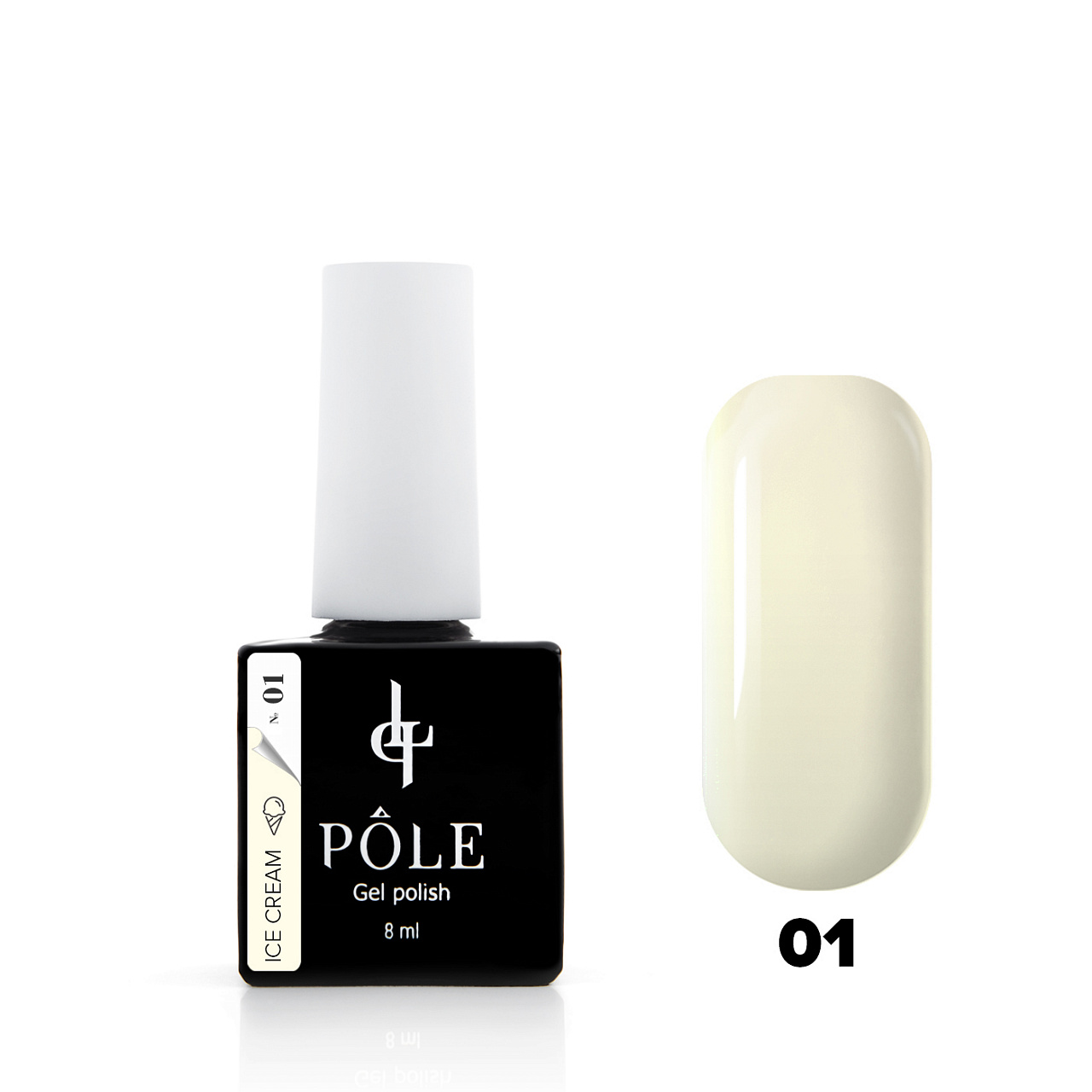 

Гель-лак POLE Ice cream №01 - лимонный сорбет (8 мл.), 245123