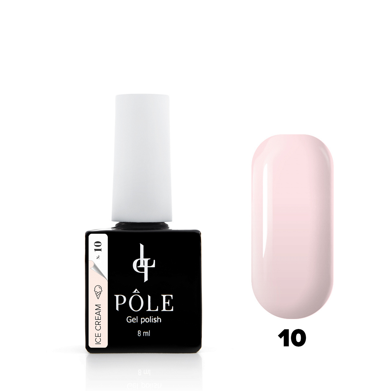 

Гель-лак POLE Ice cream №10 - йогуртовая клубника (8 мл.), 245215
