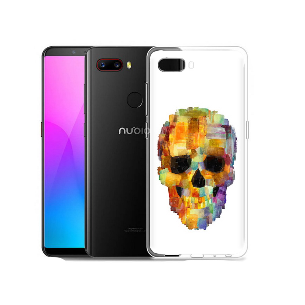 

Чехол MyPads Tocco для ZTE Nubia Z18 нарисованный череп (PT115657.463.516), Прозрачный, Tocco
