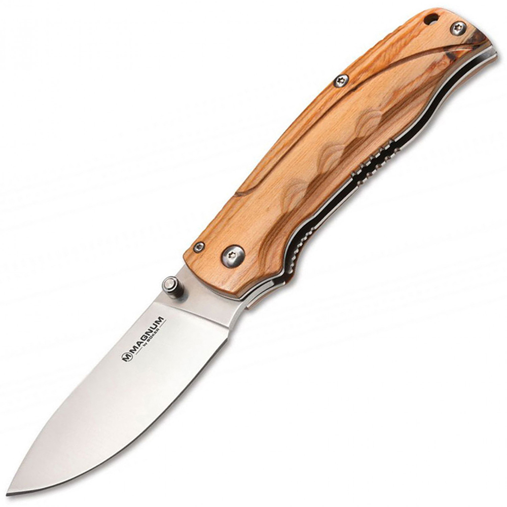 фото Bk01mb700 pakka hunter - склад. нож, дерев. рук-ть, сталь 440b boker