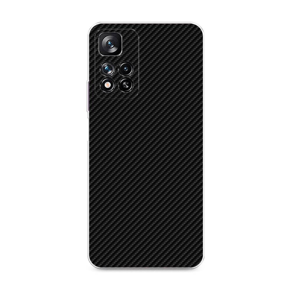 фото Силиконовый чехол "черный карбон" на xiaomi redmi note 11 pro plus awog