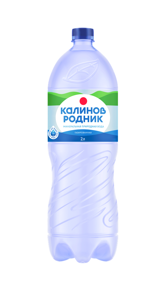 Вода питьевая Калинов Родник, газированная, 2,0 л.