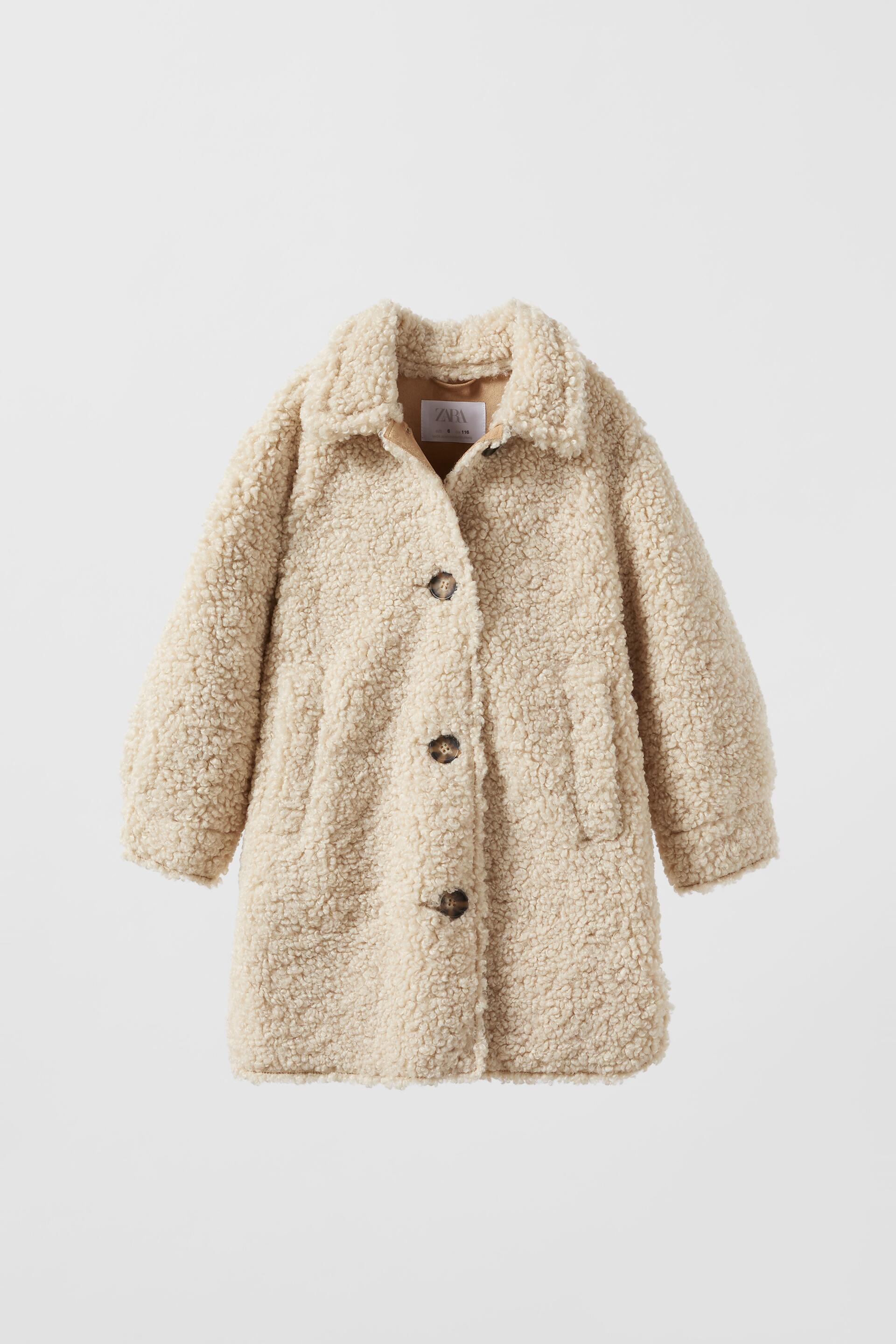 

Полушубок детский ZARA 0056272371510, средний кремовый, 140 (доставка из-за рубежа), 00562723715