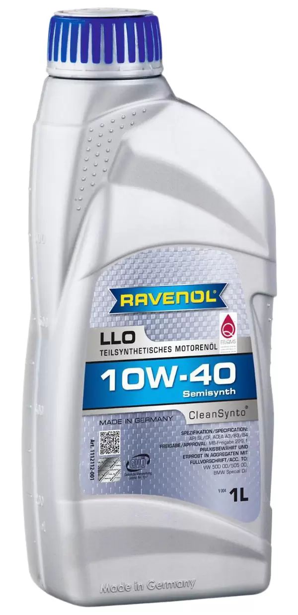 Моторное масло Ravenol полусинтетическое LLO 10W40 1л